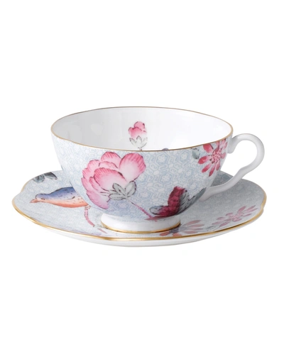 Wedgwood Blue Cuckoo Teacup And Saucer