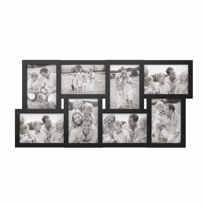 Trademark Global Collage Picture Frame With 8 Openings For 4x6 Photos By Lavish Home, Black