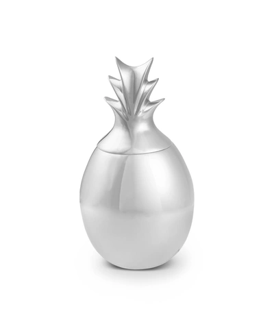 Nambe Pineapple Canister With Lid In Silver