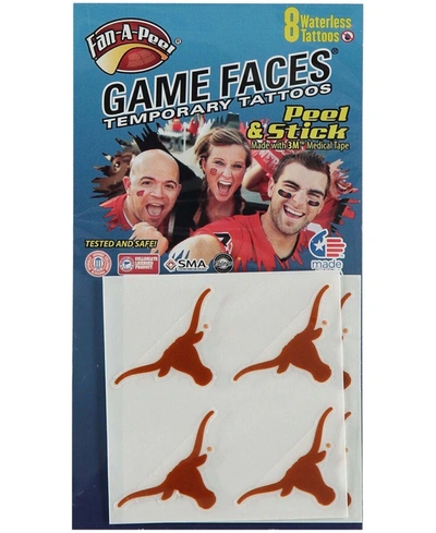 Innovative Adhesives Multi Texas Longhorns 8-piece Value Pack Of 2 Waterless Face Tattoos