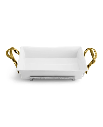 Michael Aram Palm 2-quart Casserole Dish In Gold- Tone