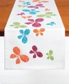 Tableau Bright Butterflies Standard Table Runner, 72" X 14" In Multi