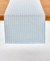 Tableau Carina Woven Table Runner, 72" X 14" In Blue