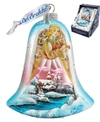 G.debrekht Angel Bell Glass Ornament In Multi