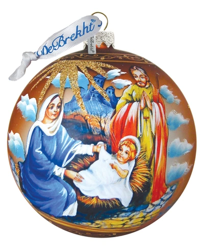 G.debrekht Holy Family Ball Glass Ornament In Multi