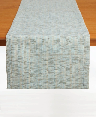 Tableau Melange-mist Table Runner, 72" X 14" In Gray