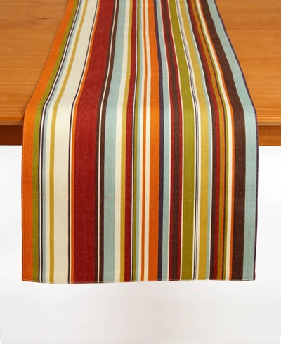 Tableau Terrain Stripe Table Runner, 72" X 14" In Multi