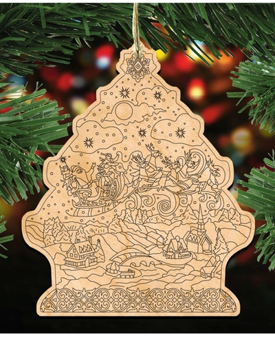 Designocracy Diy Christmas Night Ornament In Multi