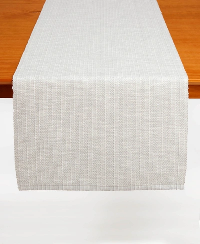 Tableau Dash-sterling Table Runner, 72" X 14" In Light Gray