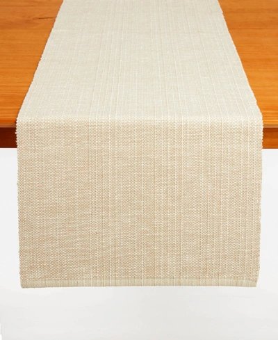 Tableau Dash-pebble Table Runner, 72" X 14" In Sand