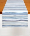 Tableau Stripe Table Runner, 72" X 14" In Blue
