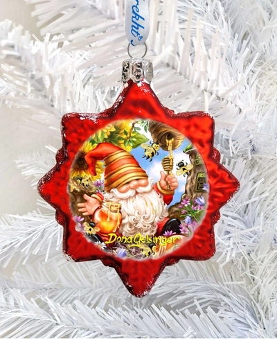 G.debrekht Honeycomb Dwarf Glass Ornament In Multi Color