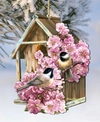 Designocracy 2 Piece Spring Dream House Wood Ornament Set In Multi Color