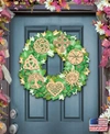 Designocracy Irish Symbols Wood Wreath Door Hanger In Multi Color