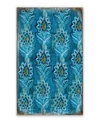 Designocracy Pattern Wood Block Home Decor, 8" X 6" In Multi Color