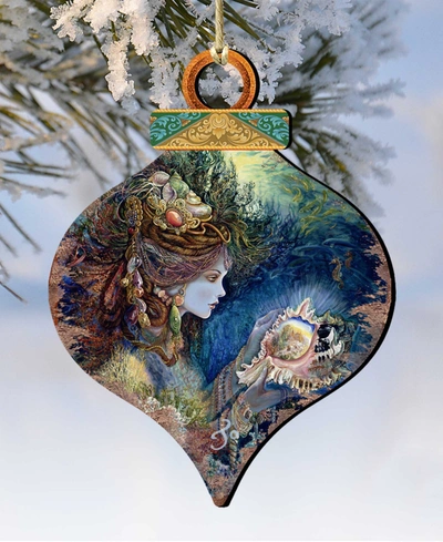 Designocracy 2 Piece Daughter Of The Deep Wood Ornament Set In Multi Color