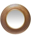Infinity Instruments Round Wall Mirror In Gold