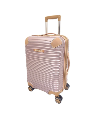 London Fog Closeout!  Chelsea 20" Hardside Carry-on Spinner Suitcase In Rose Gold