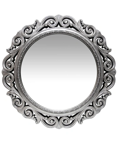 Infinity Instruments Round Indoor Mirror In Silver- To