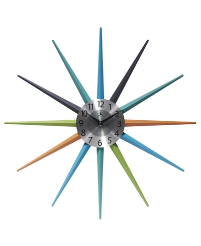 Infinity Instruments Starburst Wall Clock In Multi
