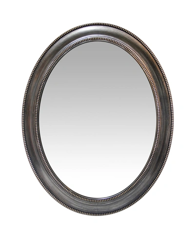 Infinity Instruments Oval Wall Mirror In Silver