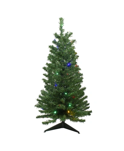 Northlight Pre-lit Medium Mixed Classic Pine Artificial Christmas Tree In Green