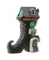 National Tree Company 6" Witch's Boot Haunted House With Led Light In Black