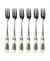 Spode Christmas Tree Pastry Forks, Set Of 6