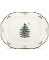 SPODE CHRISTMAS TREE SCULPTED PLATTER