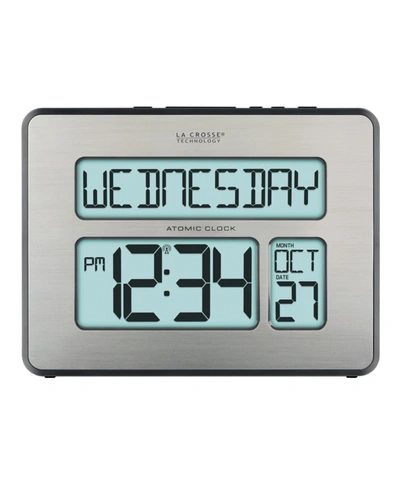 La Crosse Technology C86279 Atomic Digital Clock With Backlight In Gray