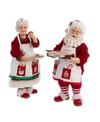 Kurt Adler Fabriche Mr. And Mrs. Santa Figurines, Set Of 2 In Multi