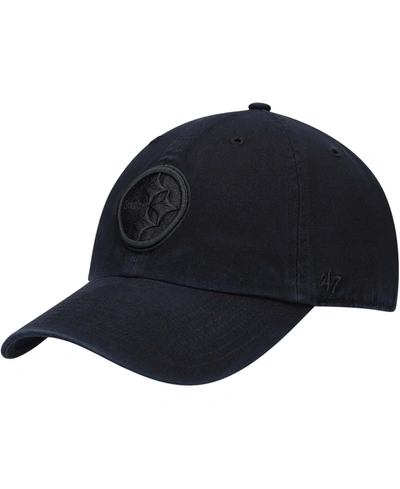 47 Brand Pittsburgh Steelers Team Tonal Clean Up Adjustable Cap In Black