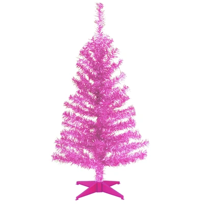 National Tree Company National Tree 3 Ft. Pink Tinsel Tree