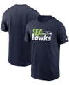 Nike Men's Seattle Seahawks Hometown Collection Team T-shirt In Navy