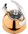 Viking 2.6qt Rose Gold Stainless Steel Whistling Kettle In Copper