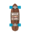 MAUI AND SONS KICKTAIL CRUISER TIDEPOOL SKATEBOARD