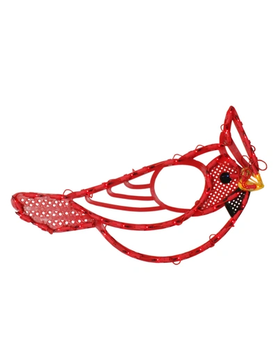 Northlight Lighted Cardinal Bird Christmas Window Silhouette In Red