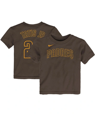 Nike Toddler San Diego Padres Player Name & Number T-shirt In Brown
