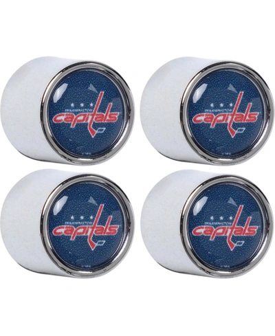 Stockdale Multi Washington Capitals Valve Stem Covers Set, Pack Of 4