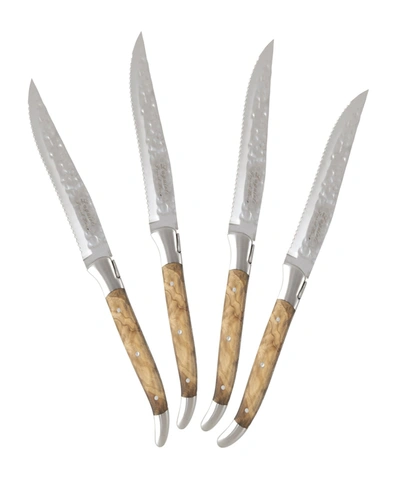 French Home Laguiole Connoisseur Handle Bbq Steak Knives, Set Of 4 In Multi