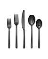 CAMBRIDGE BEACON BLACK SATIN 45-PIECE FLATWARE SET, SERVICE FOR 8