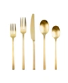 CAMBRIDGE BEACON GOLD SATIN 45-PIECE FLATWARE SET, SERVICE FOR 8