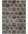 Palmetto Living Closeout! Orian Adagio Textured Penny Blue 5'1" X 7'6" Area Rug In Crm