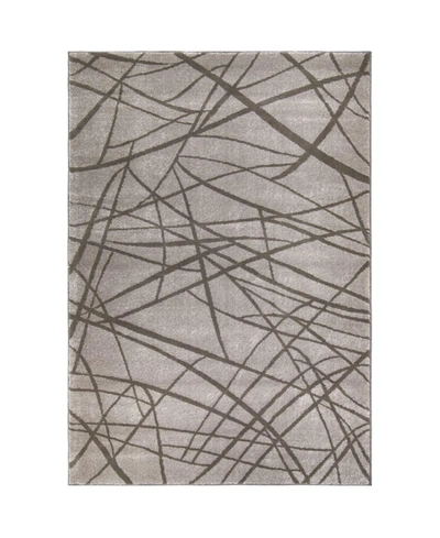 Palmetto Living Closeout! Orian Illusions Branches Gray 5'3" X 7'6" Area Rug In Gry