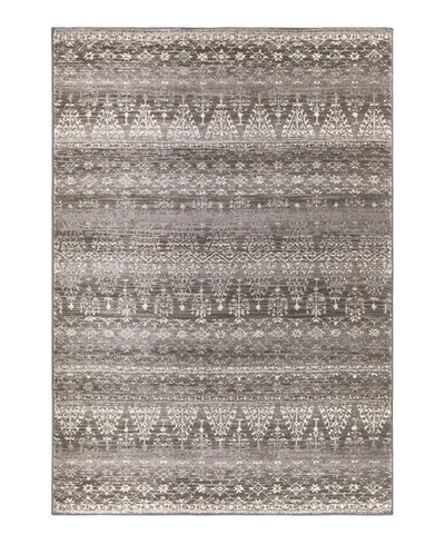 Palmetto Living Orian Illusions Thames Taupe 6'7" X 9'6" Area Rug In Bge