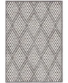 Palmetto Living Closeout! Orian Social Living Ravinia Gray 7'9" X 10'10" Outdoor Area Rug In Gry