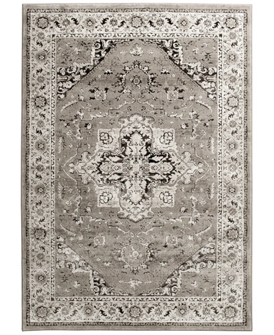 Km Home Largo Heriz 7'10" X 10'10" Area Rug In Grey