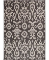 Portland Textiles Palermo Tusk Gray 5'3" X 7'7" Outdoor Area Rug In Gray