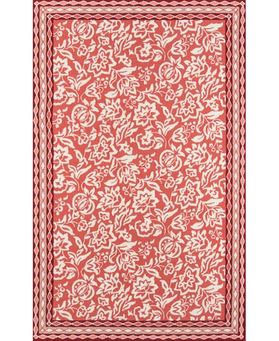 Madcap Cottage Under The Loggia Rokeby Road 5' X 8' Indoor/outdoor Area Rug In Red