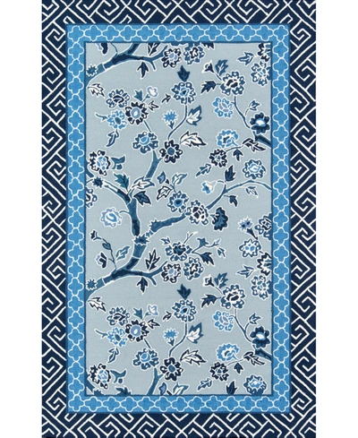 Madcap Cottage Under The Loggia Blossom Dearie 5' X 8' Indoor/outdoor Area Rug In Blue